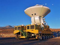 ALMA telescope on a transporter